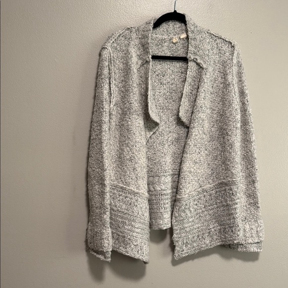 Moth Sweaters - Moth Gray Textured Knit Cardigan Sweater
